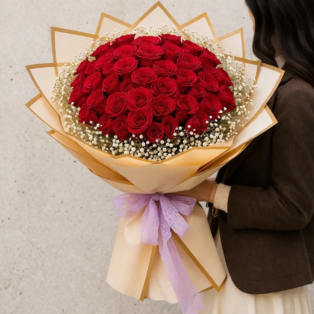 41'li Kırmızı Gül Buketi