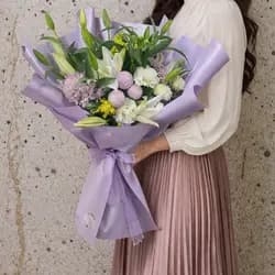 Lila Büyüsü Buketi - 2