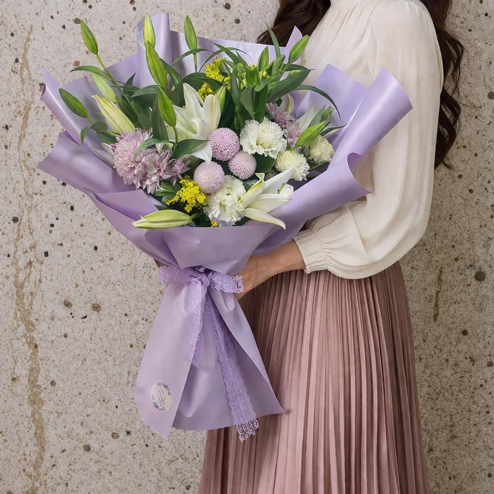 Lila Büyüsü Buketi - 2