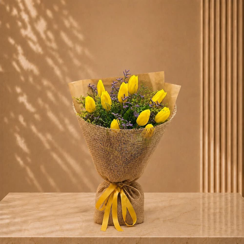 Yellow Tulip Bouquet